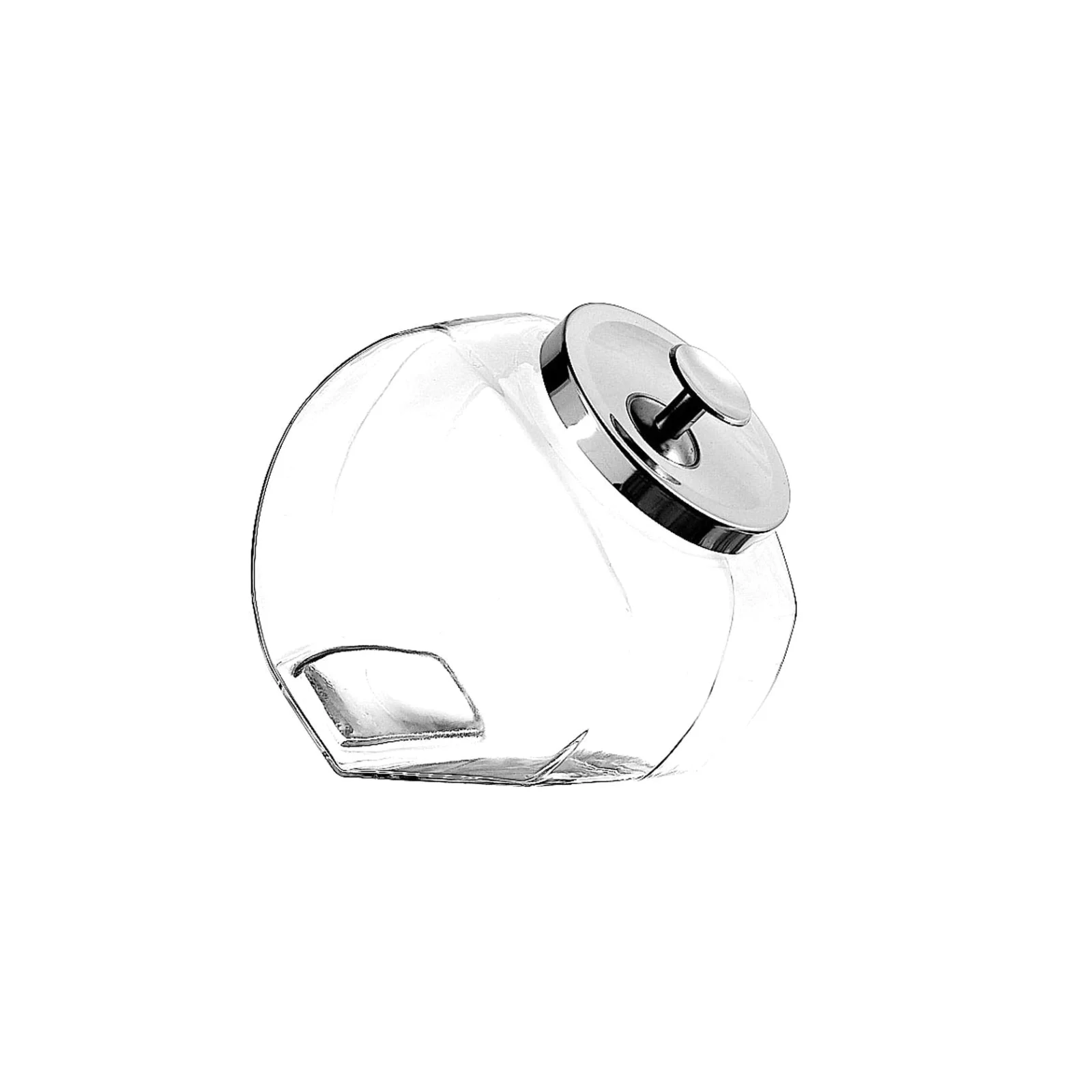 Anchor Hocking Penny Candy Glass Jar with Chrome Cover, 1/2 Gallon