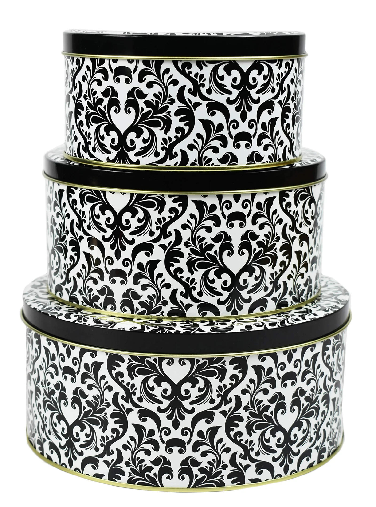 Black Duck Brand Nesting Cookie Tins, Set of 3