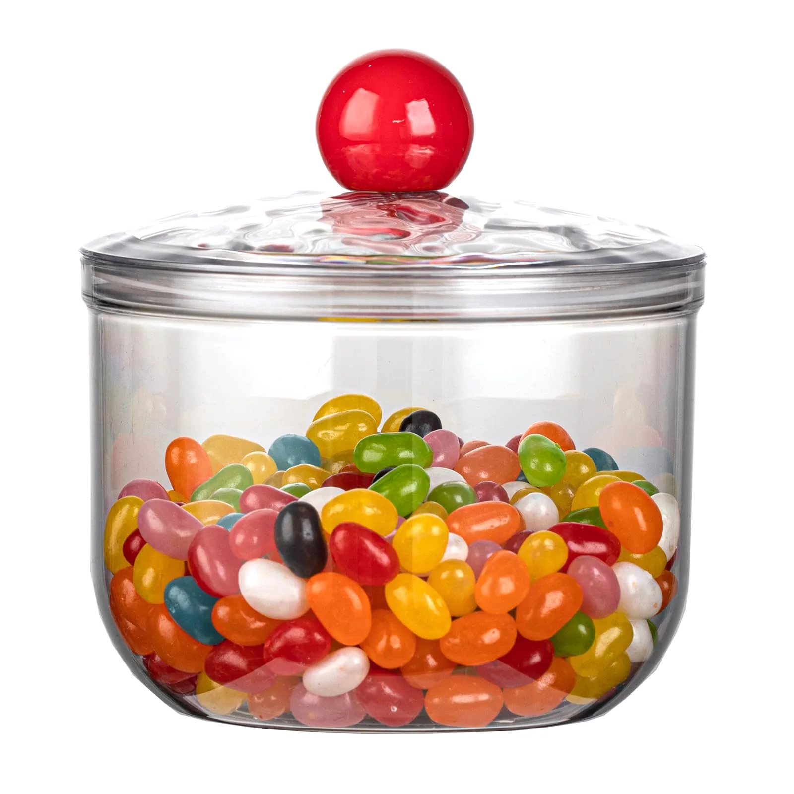 KEKEHOME Clear Plastic Candy Jar, 30 oz