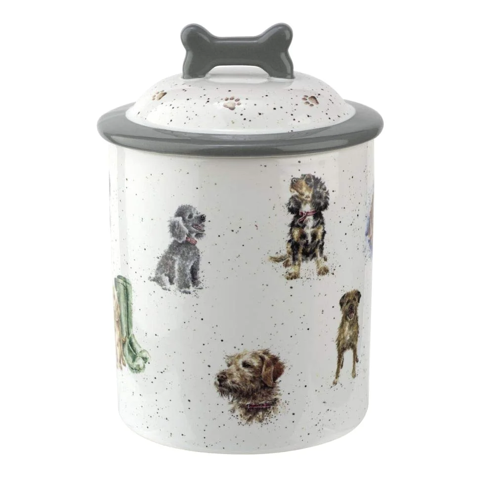 Royal Worcester Wrendale Designs Dog Treat Jar