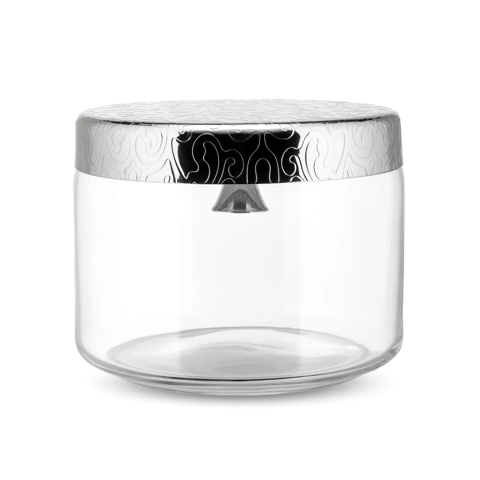 Alessi Dressed Cookie Jar, Stainless Steel and Glass