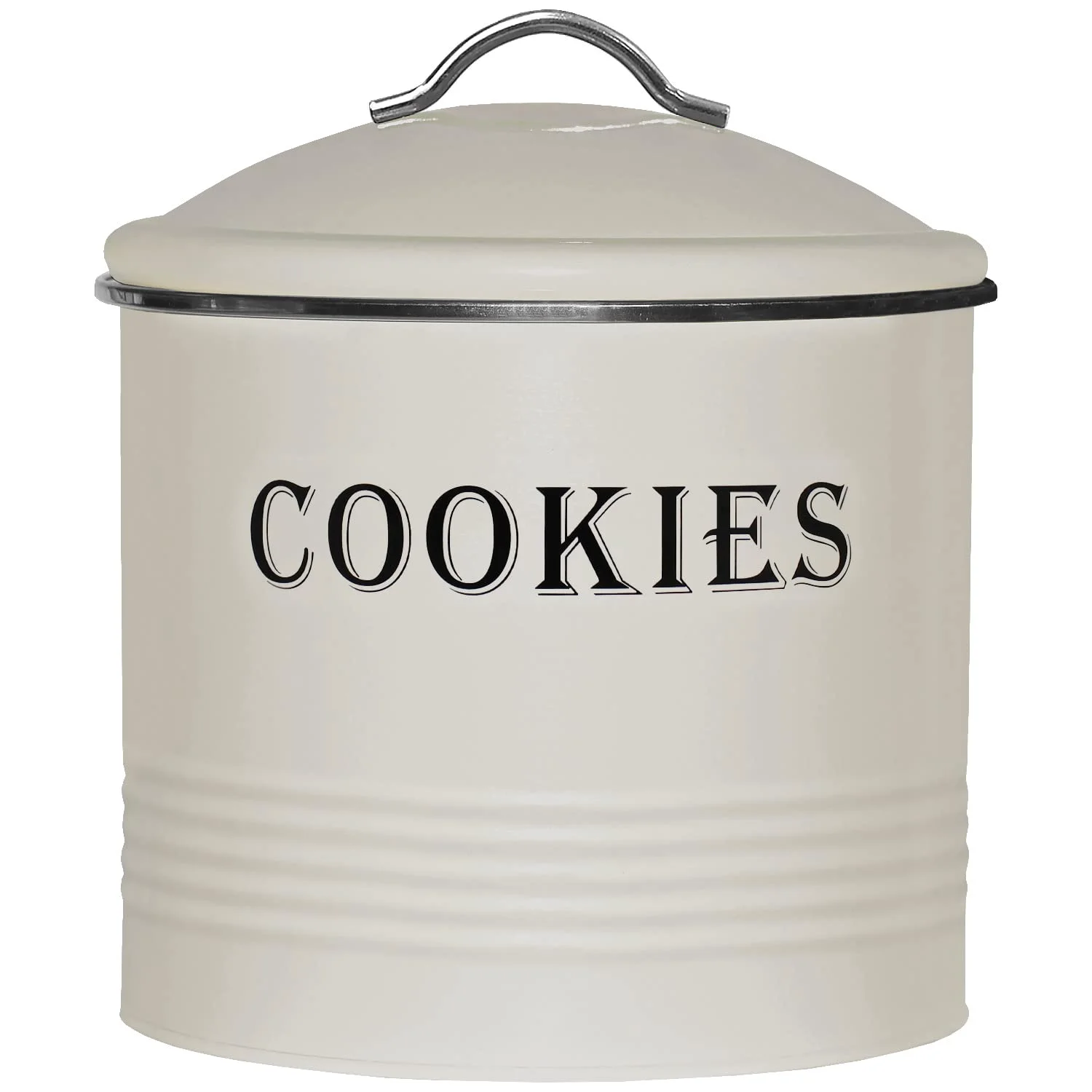 Blue Donuts Vintage Cookie Tin with Lid
