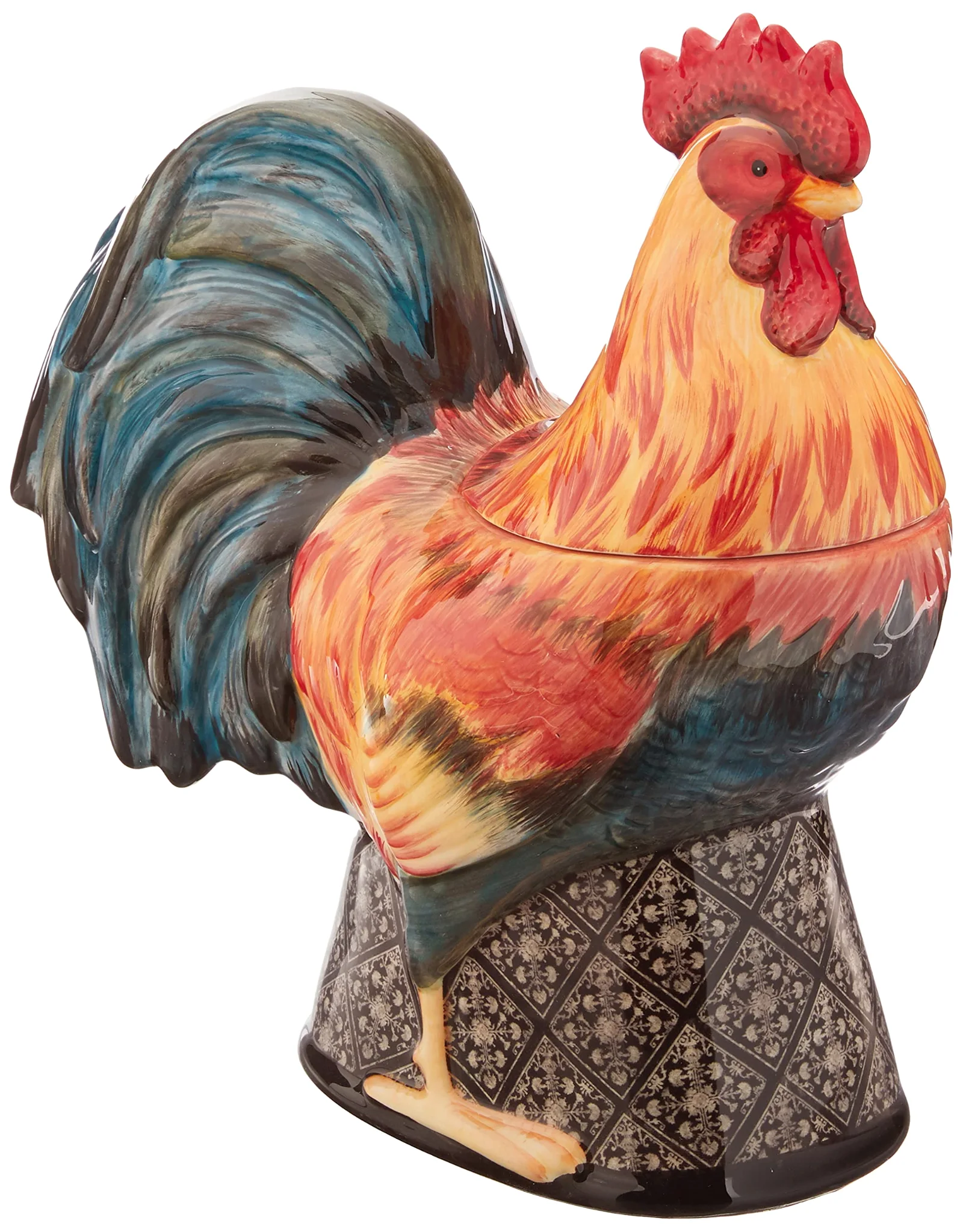 Certified International Gilded Rooster 3-D Cookie Jar