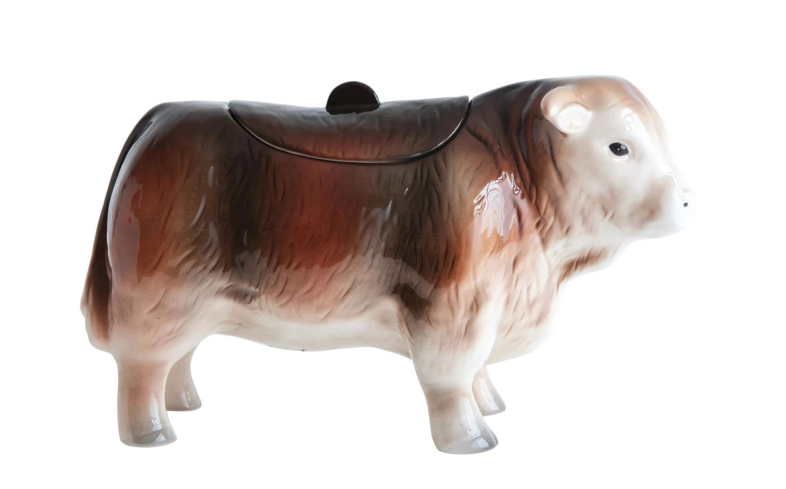 Creative Co-Op Vintage Ceramic Cow Cookie Jar