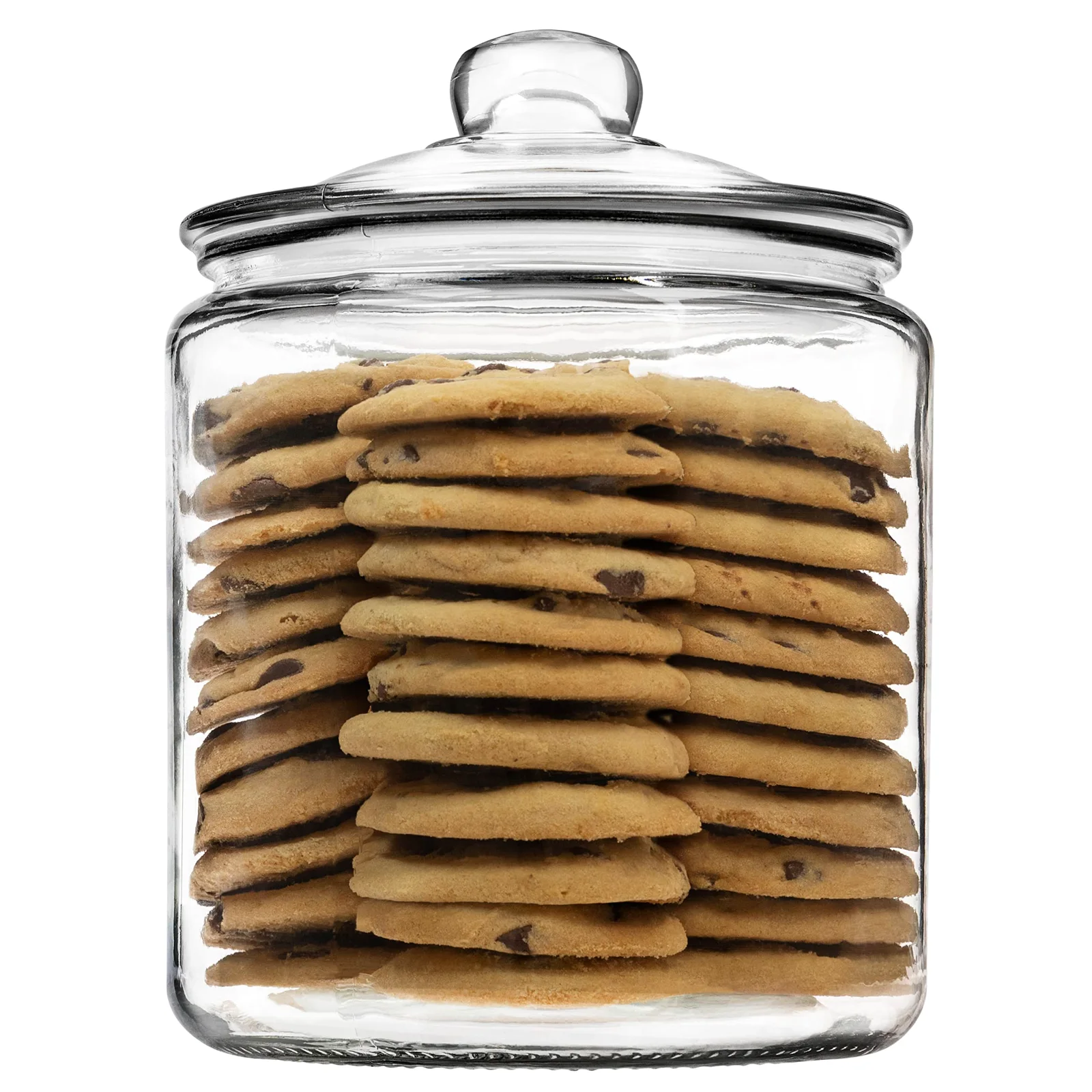 kitchentoolz Glass Cookie Jar with Lid, 1 Gallon