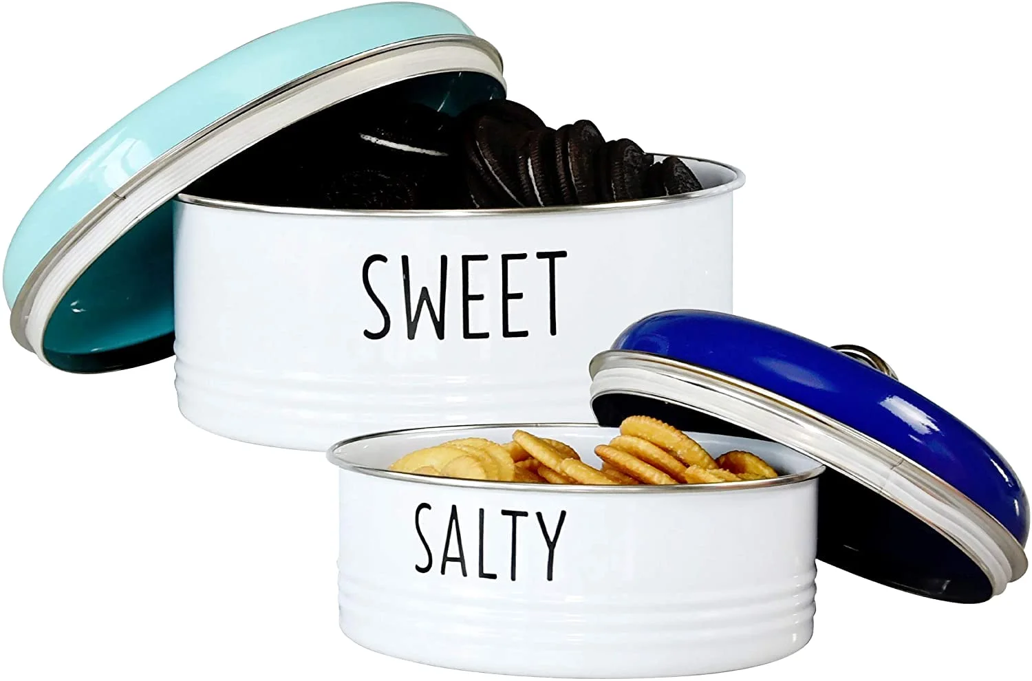 OUTSHINE White Farmhouse Cookie Jar with Airtight Lid