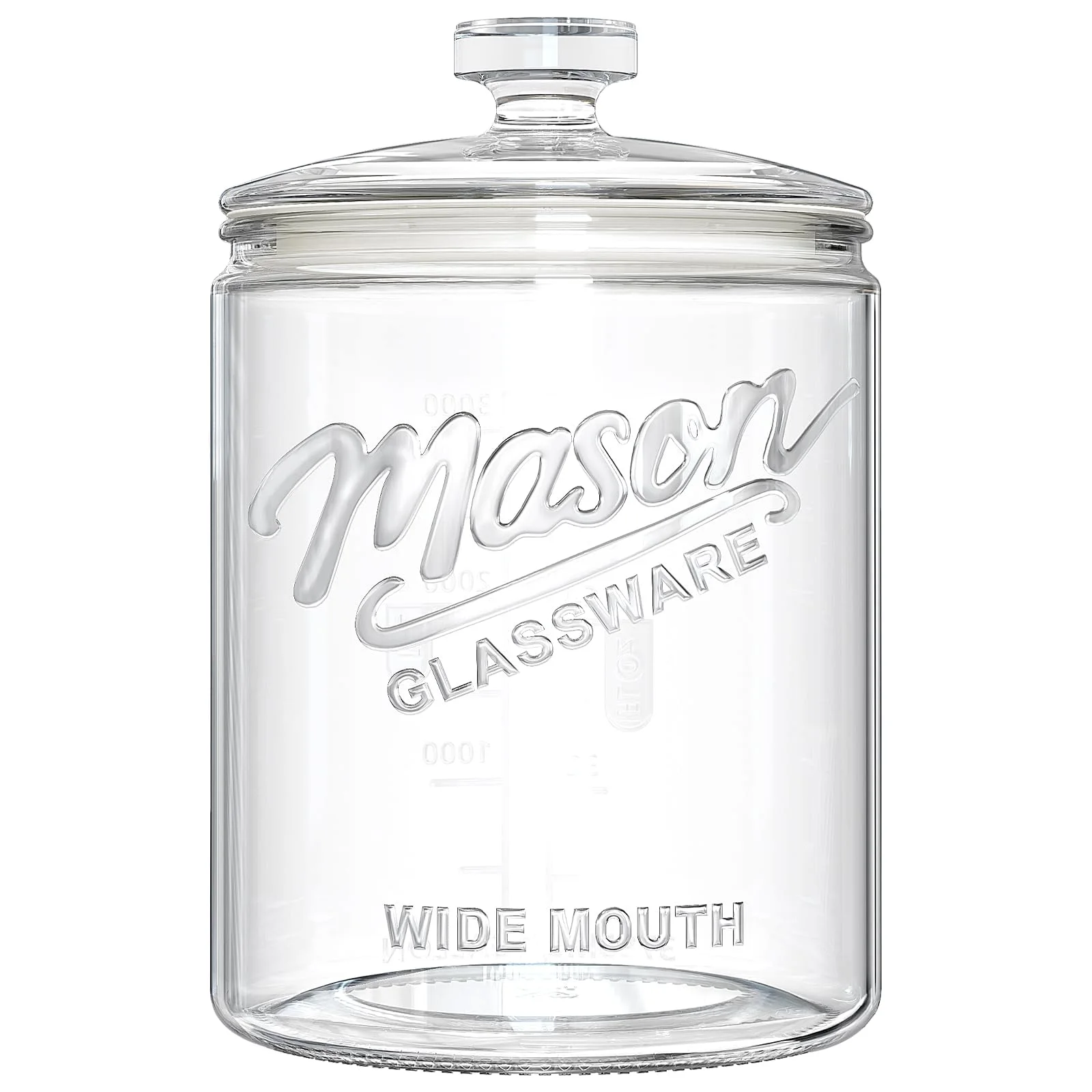 Ritayedet Wide-Mouth Glass Cookie Jar, 1 Gallon