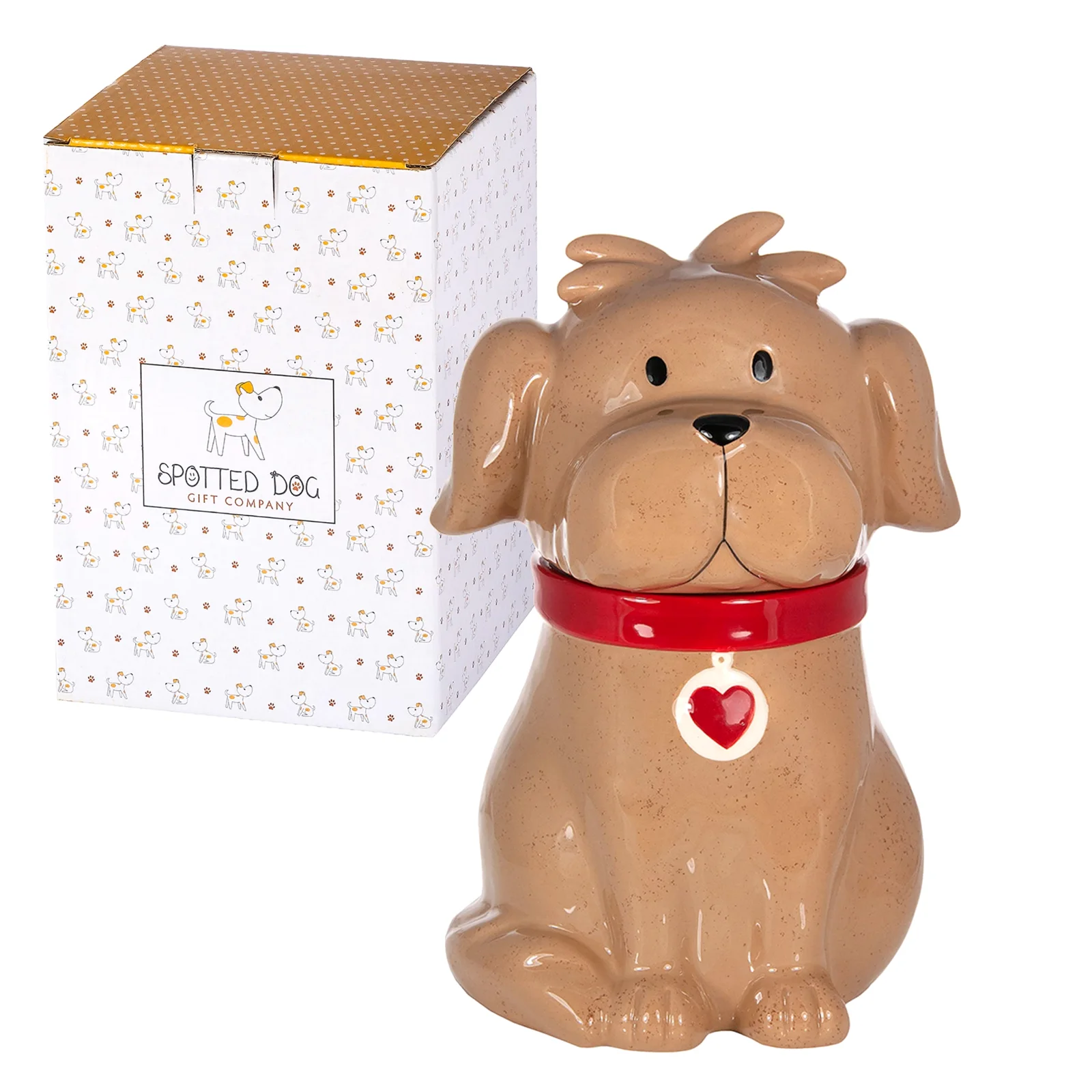 Spotted Dog Gift Company Ceramic Dog Treat Jar